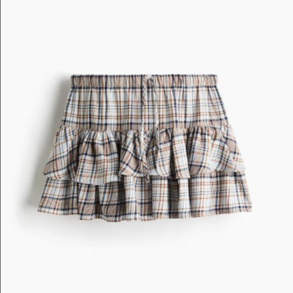 Tiered Drawstring Skirt XS | H&M
